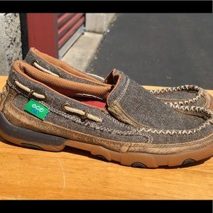 Twisted X Casual Shoes Womens ECO TWX Driving Mocs Dust Color Size 6.5M